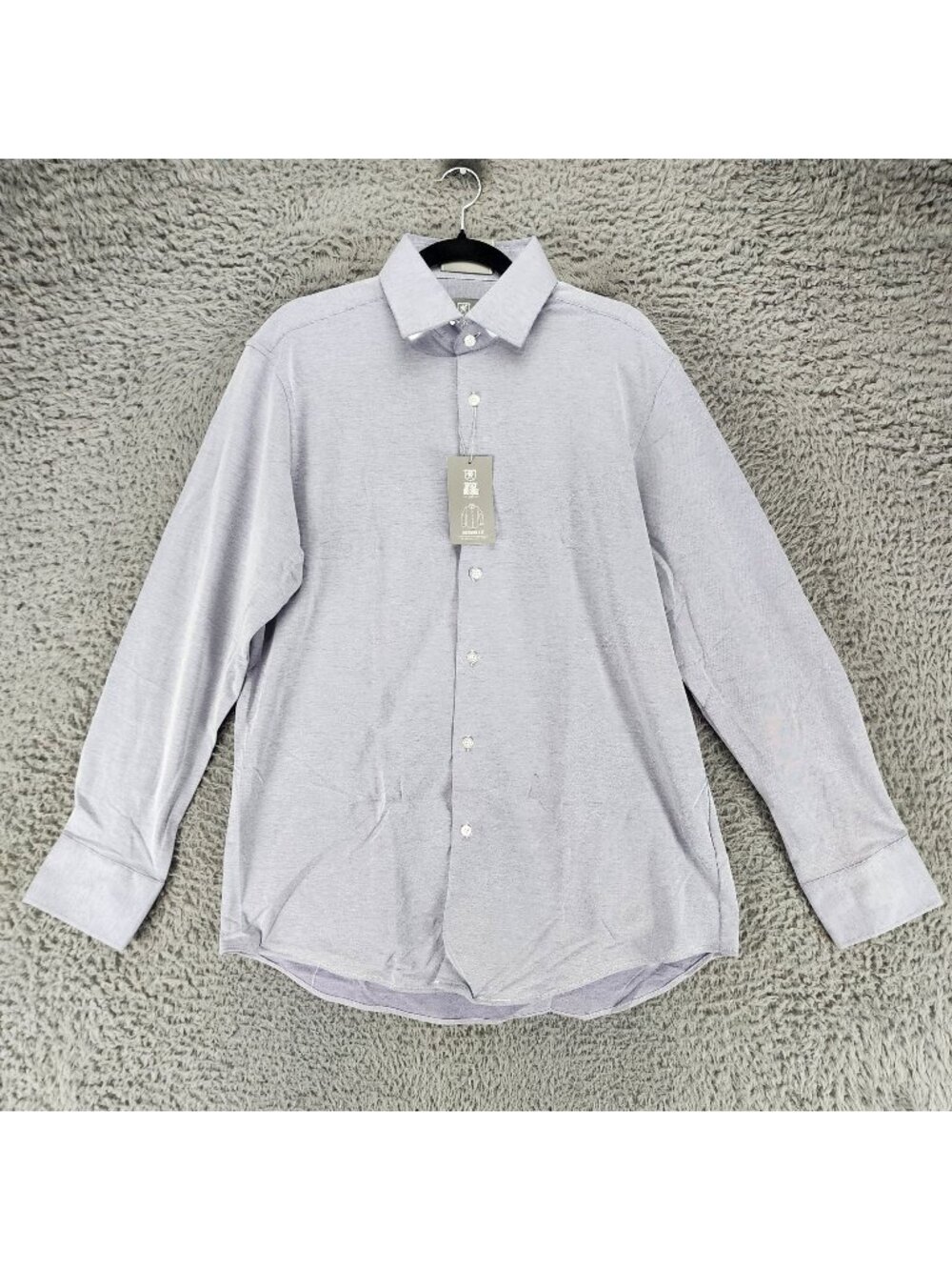 Stacy Adams Shirt Mens Large Blue Long Sleeve Button Up *NWT*